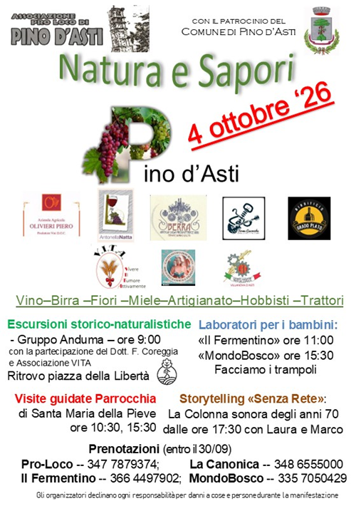 Evento "Natura e Sapori a Pino d'Asti"