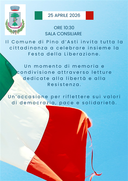 Commemorazione del 25 Aprile - Invito alla popolazione